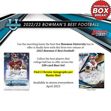 2022/23 Bowman's Best University Football PERSONAL BOX Football